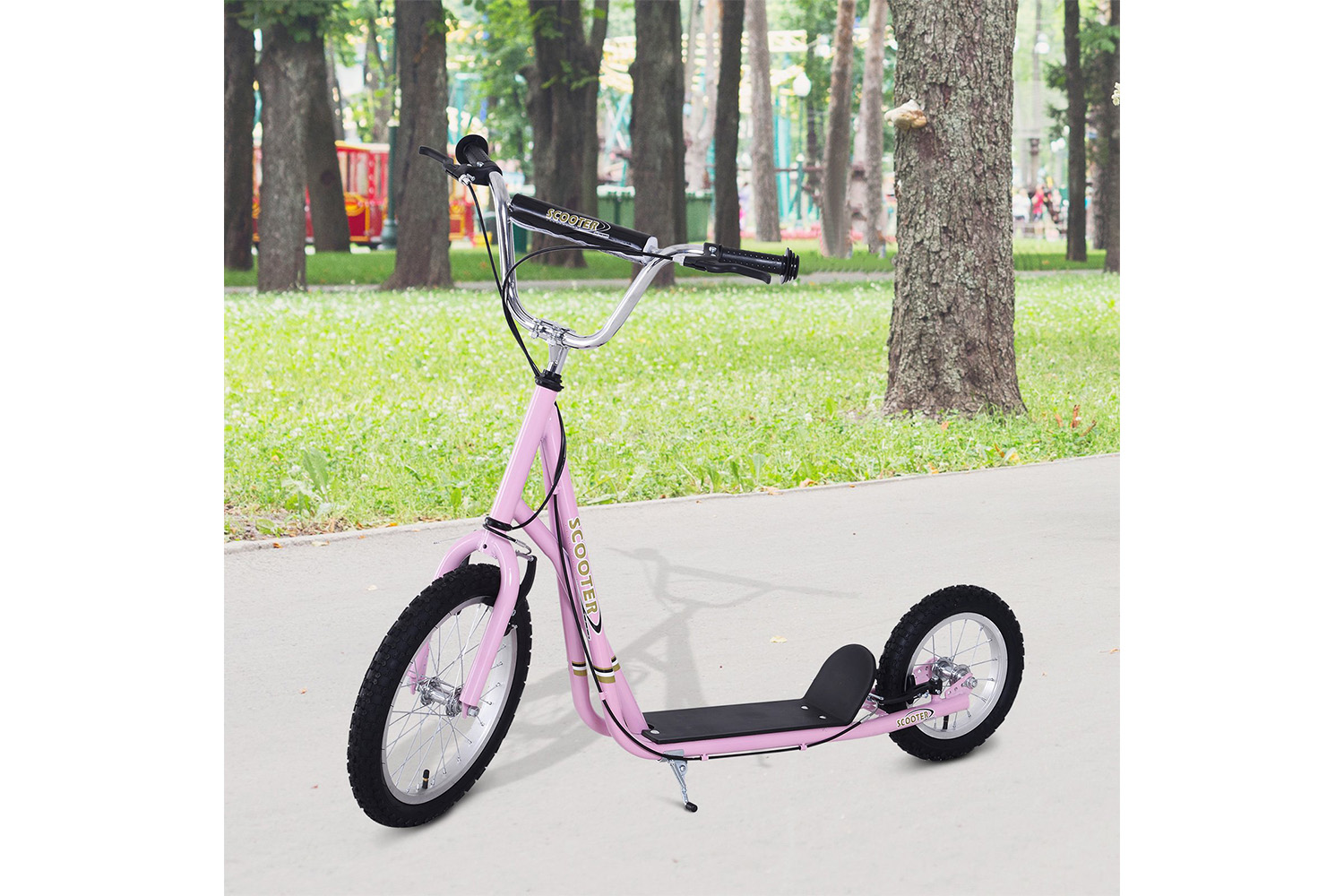 Homcom 53-0023 12" Tyres Scooter | Pink
