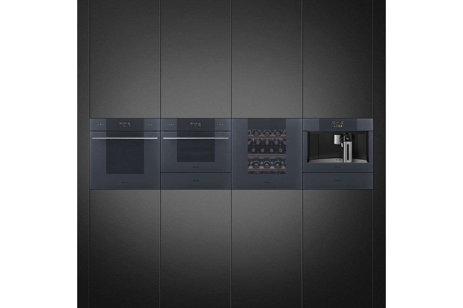 Smeg Linea Fully Automatic Built-in Coffee Machine | CMS4104G | Neptune Grey