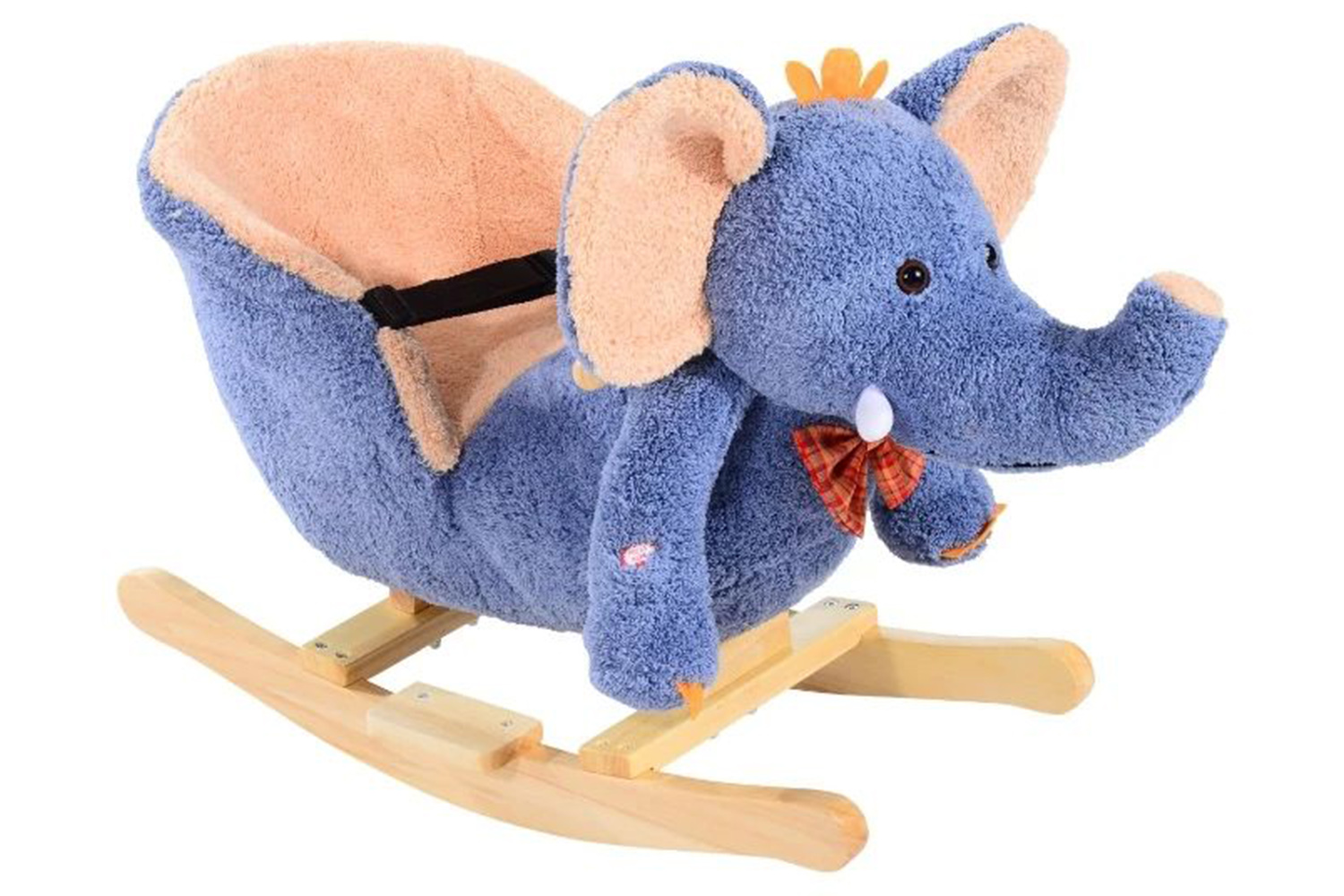 Homcom 330-007 Elephant Rocking with Sound | Blue/Beige