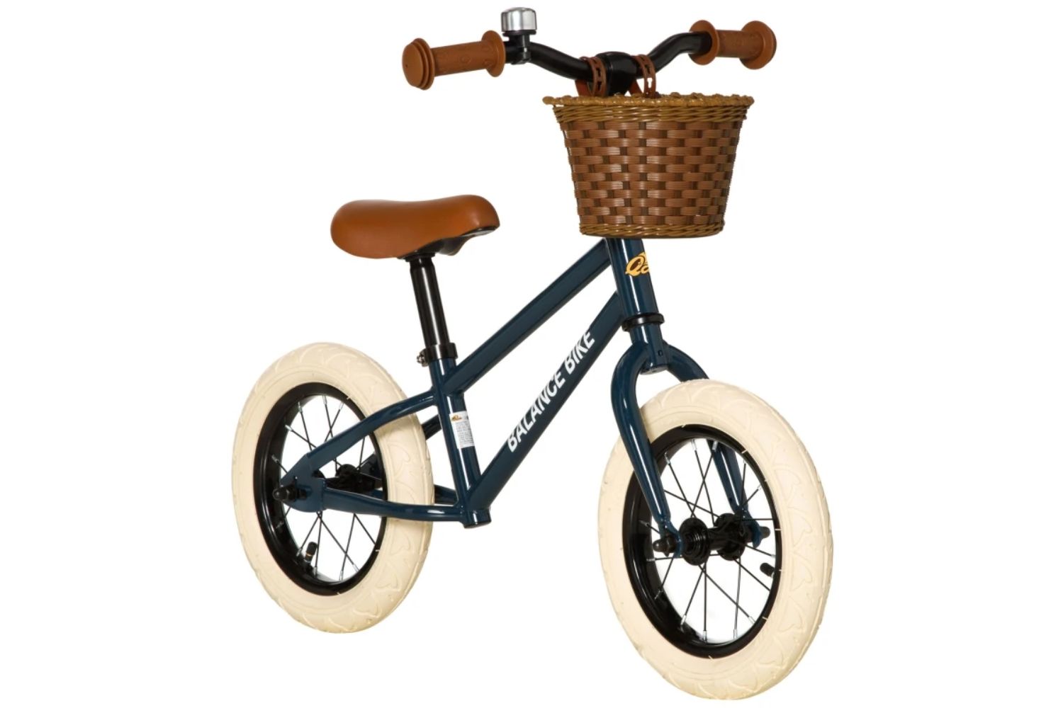 Homcom 370-206BU Kids Balance Toddler Bike | Brown