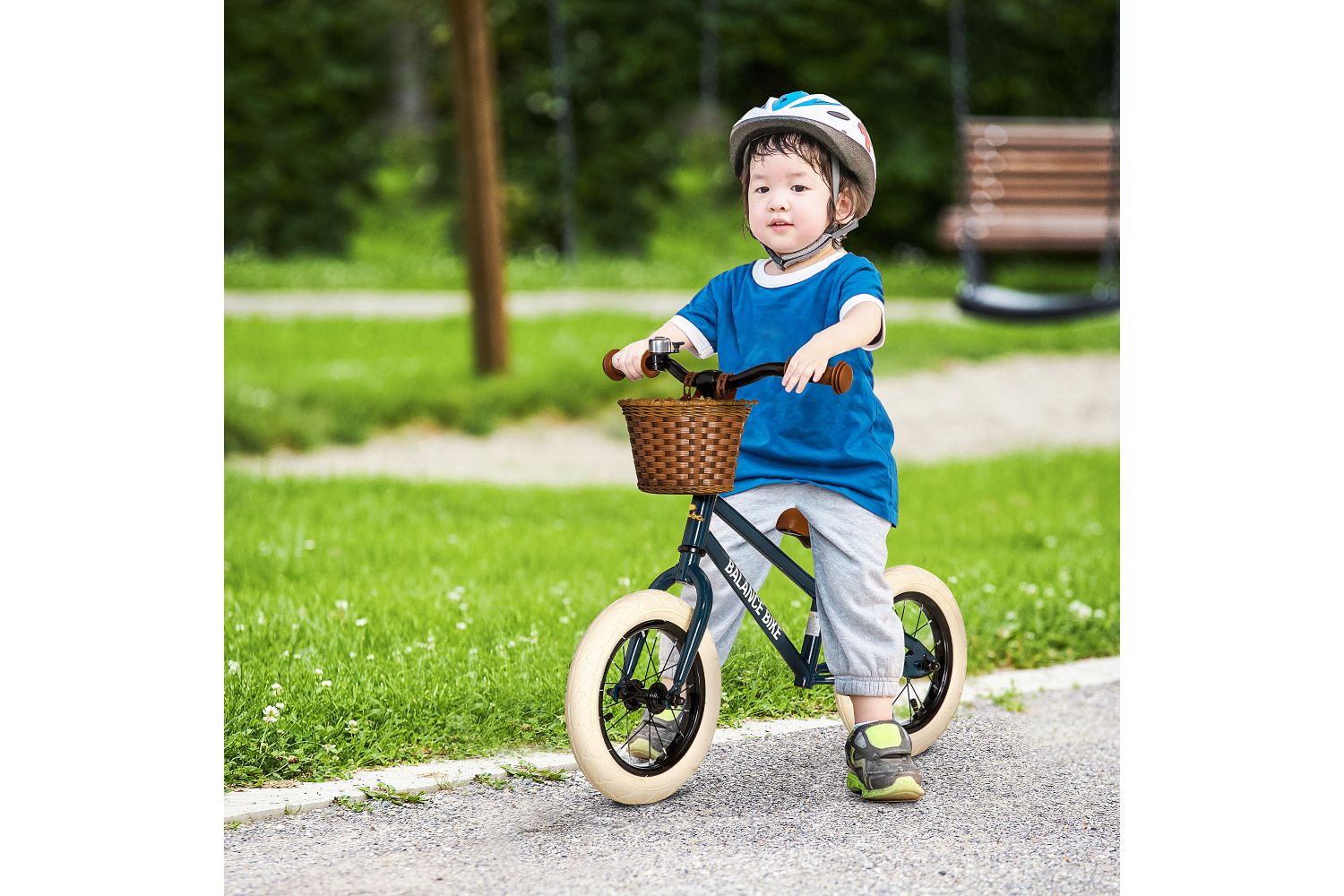 Homcom 370-206BU Kids Balance Toddler Bike | Brown