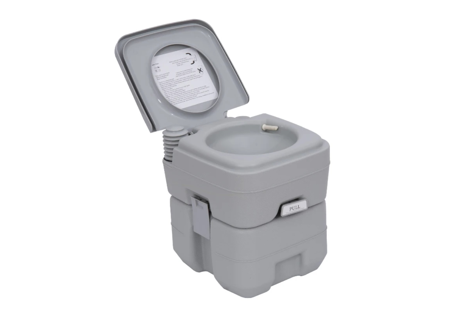 Homcom 811-023 Outsunny Portable Toilet | Grey