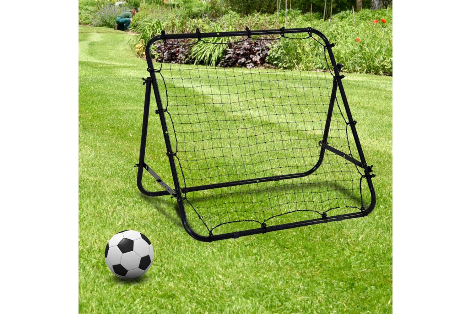 Homcom A62-011 Adults Football Rebounder Net | Black