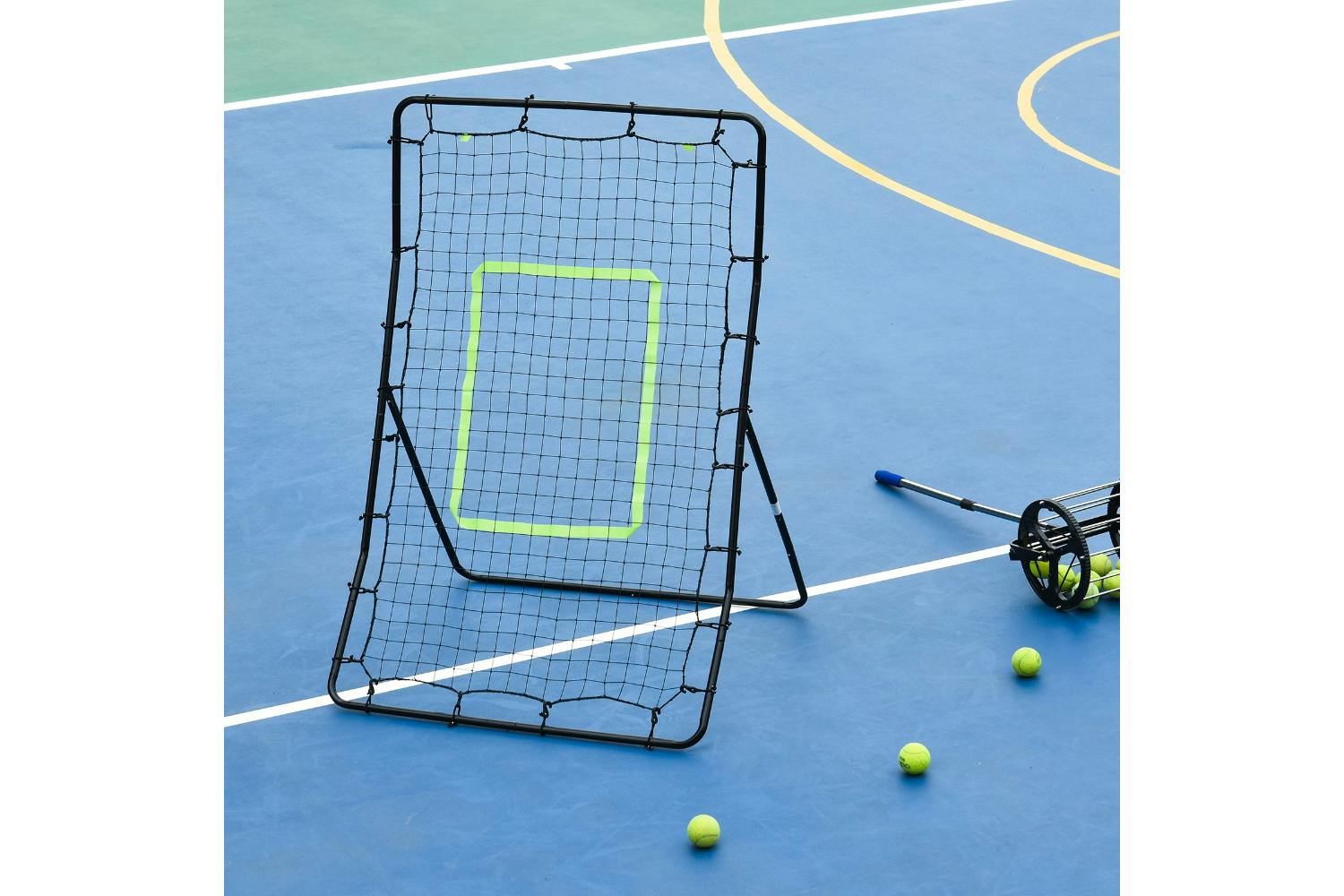 Homcom A90-053 Tall PE Rebounder Net for Sports Target Training | Black