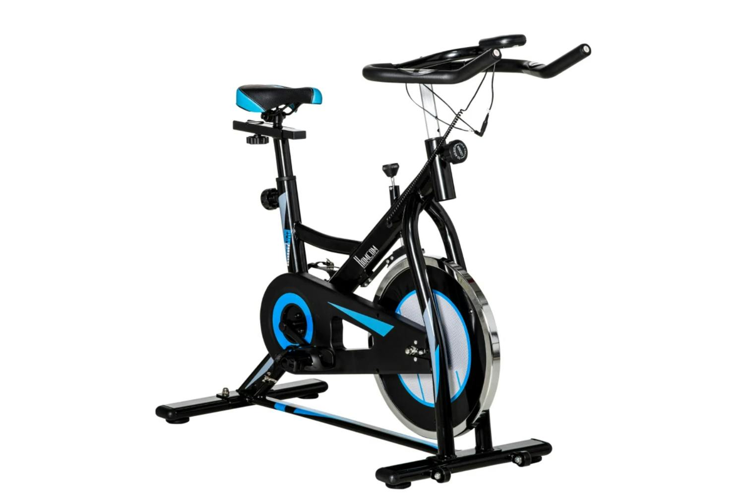 Homcom A90-259 Stationary Exercise Bike | Black/Blue