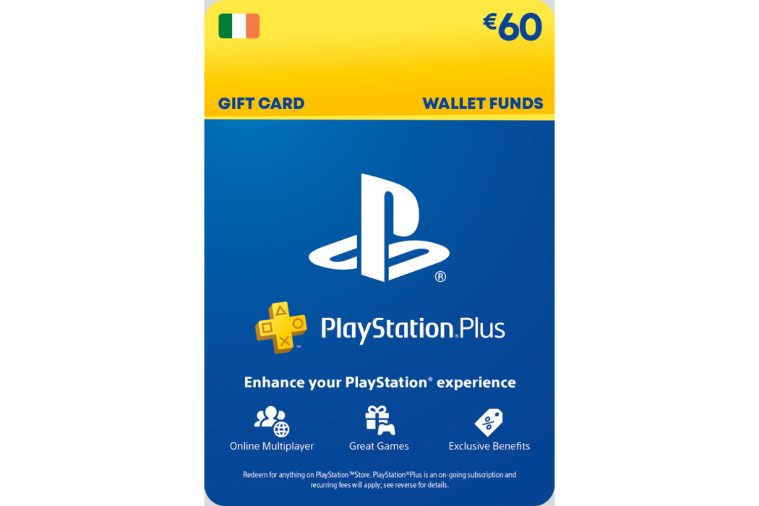 Psn card shop 60 euro