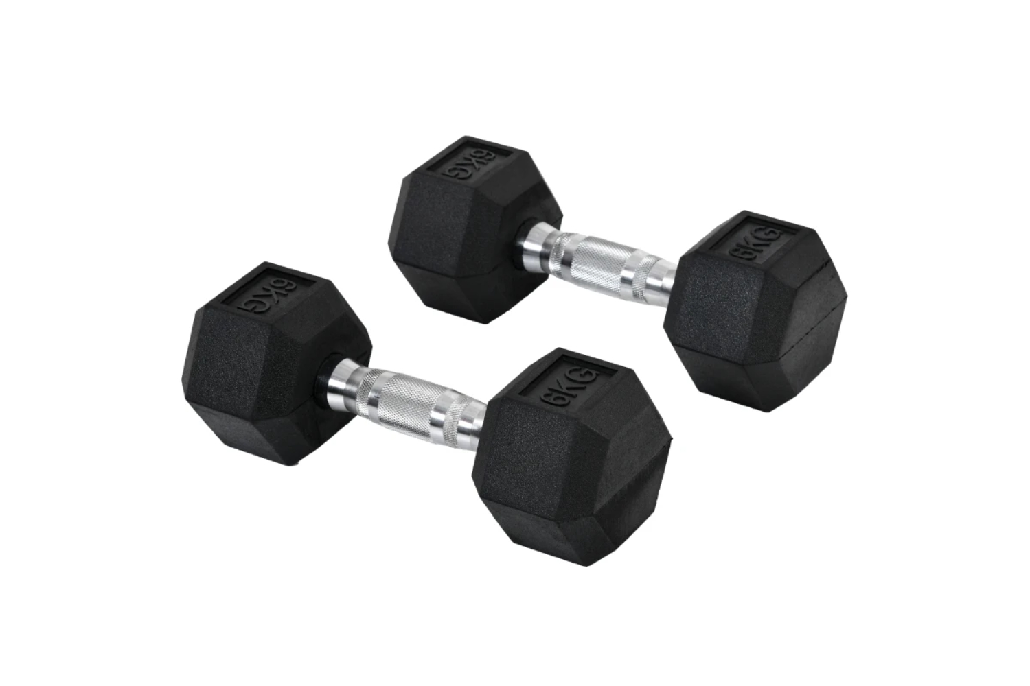 Homcom A91-017V01 Hex Dumbbell Sets Hexagonal Gym Fitness Lifting Home
