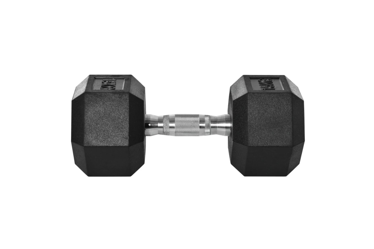 Homcom A91-021V01Single Rubber Fitness Hand Dumbbell | 15KG | Black