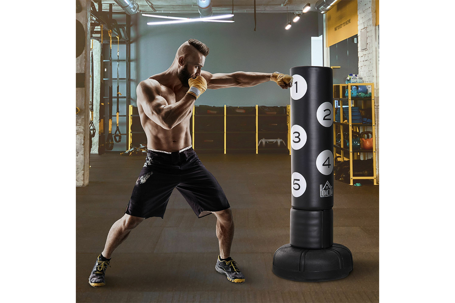 Homcom A91-064 Punching Bag Stand | Black
