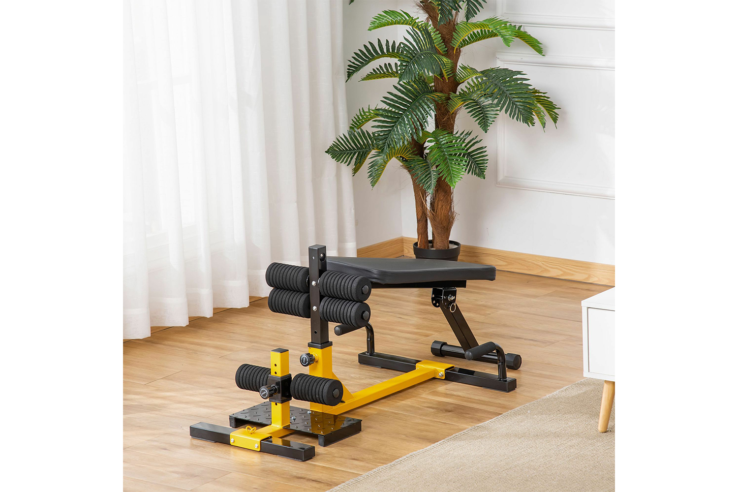 Homcom A91-182yl - Compact Squat Machine