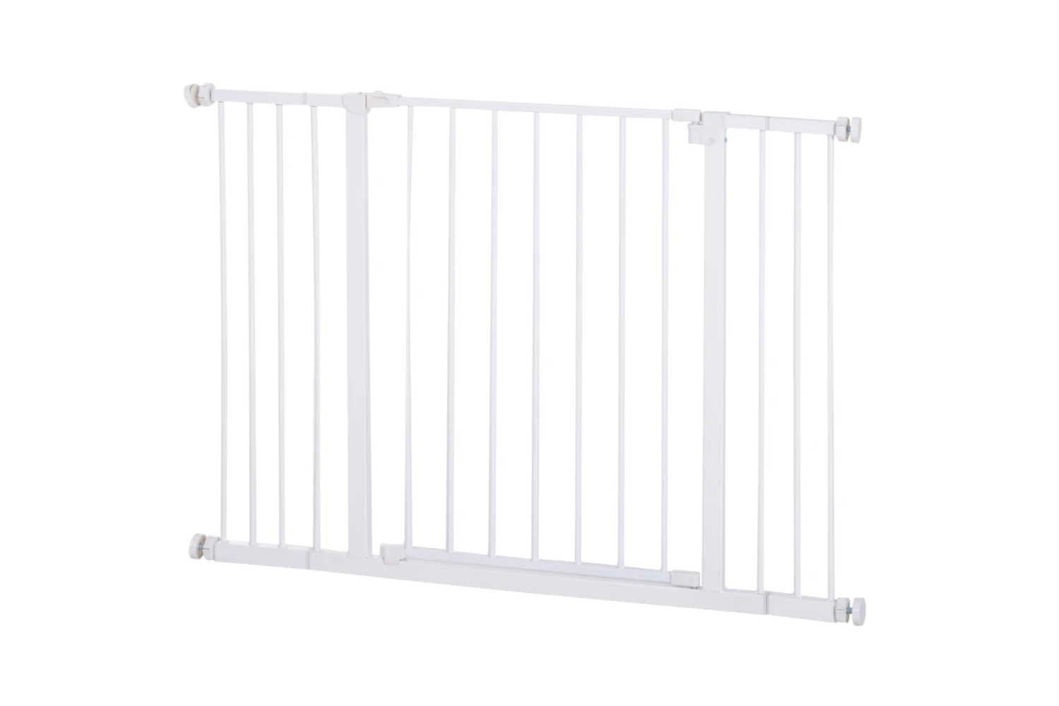 PawHut D06-058 Pressure Fitted Dog Safety Gate | White