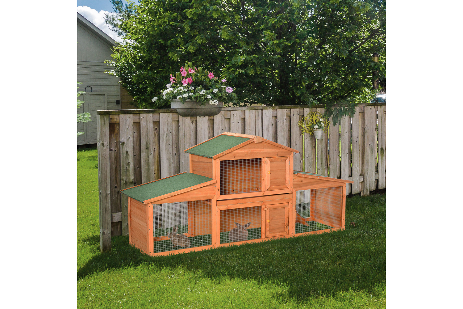 PawHut D51-151 Small Animal Deluxe Fir Wood | XXL