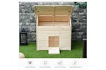 PawHut D51-200 Wooden Duck House Poultry Coop | Natural