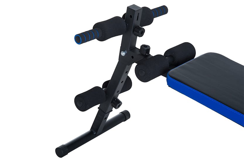 Homcom A90-142 Sit-up Workout Bench | Steel Black & Blue