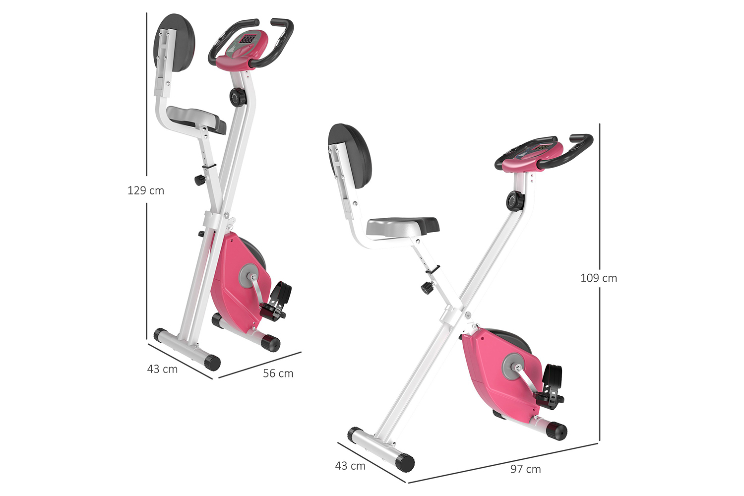 Homcom manual 2025 resistance exercise bike