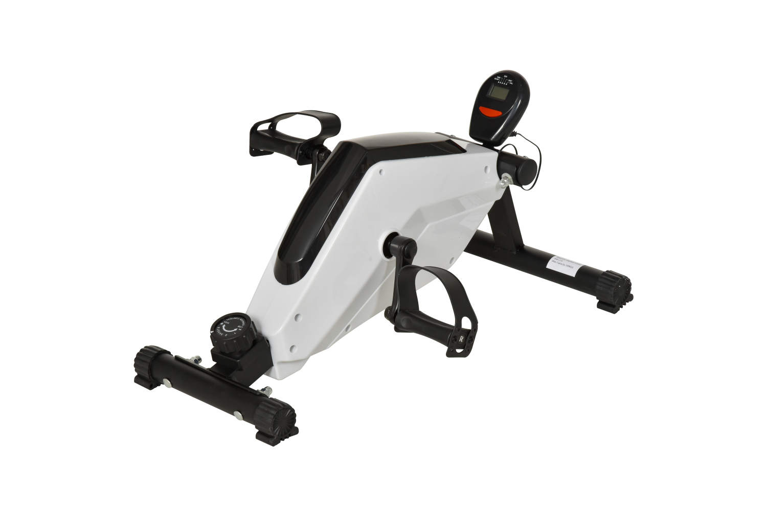 Homcom A90-215 Under Desk Bike Magnetic Elliptical Machine | White
