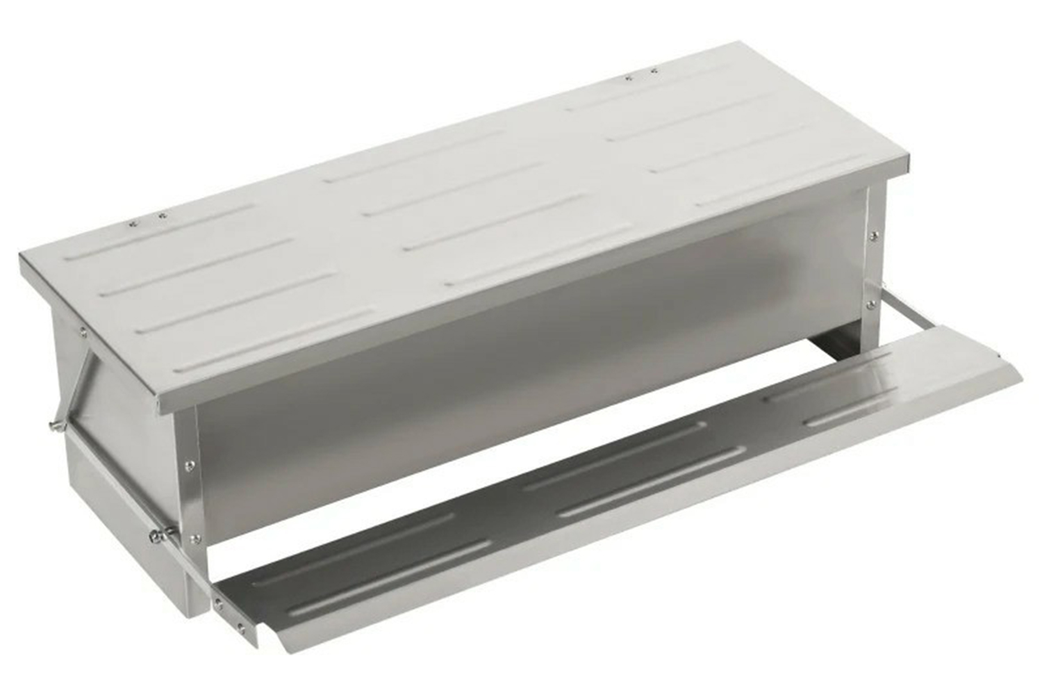 PawHut D51-238 Automatic Chicken Feeder with Self Opening Treadle & Lid | Sliver