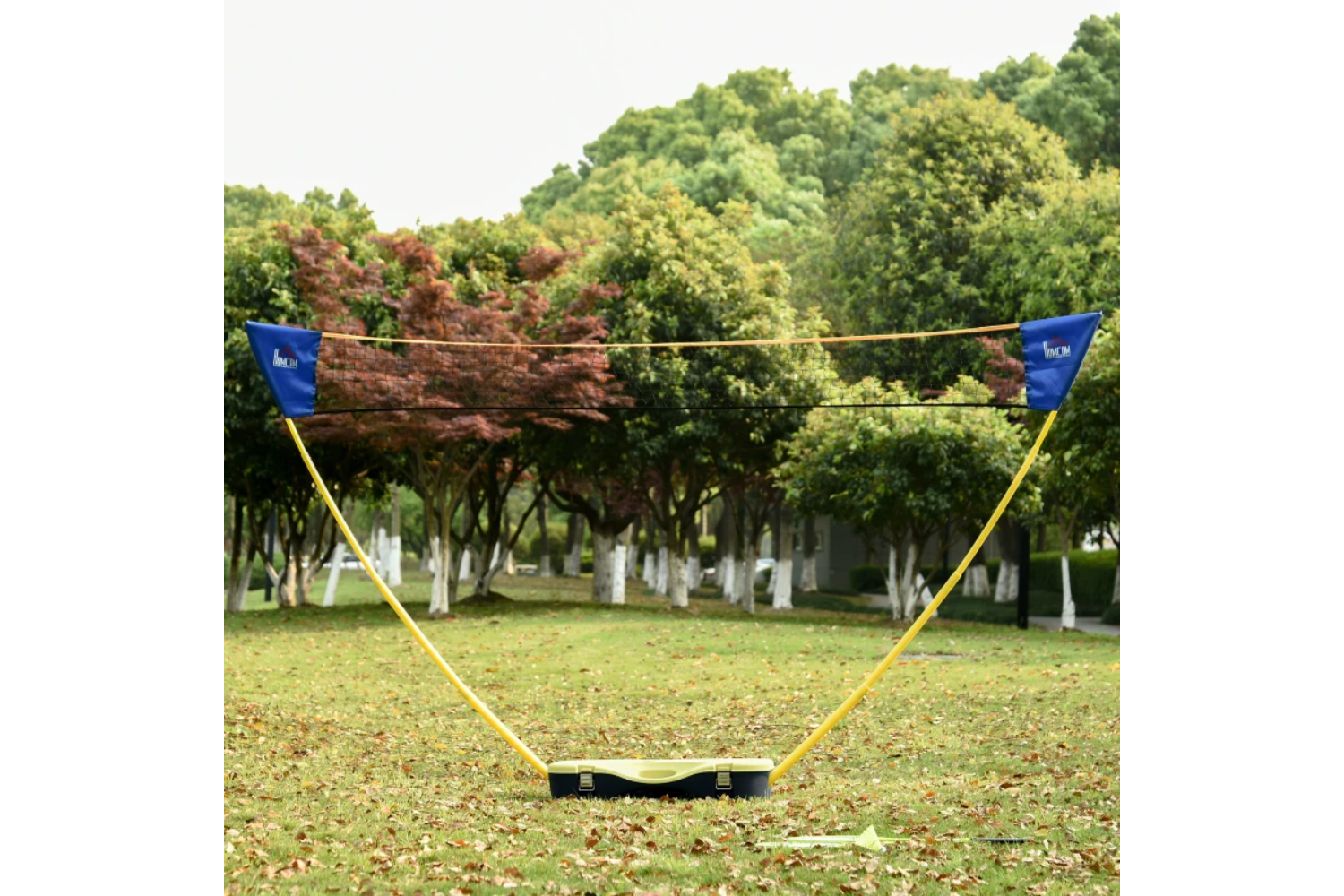 Homcom A95-006 Plastic Portable Badminton Net | Blue/Yellow