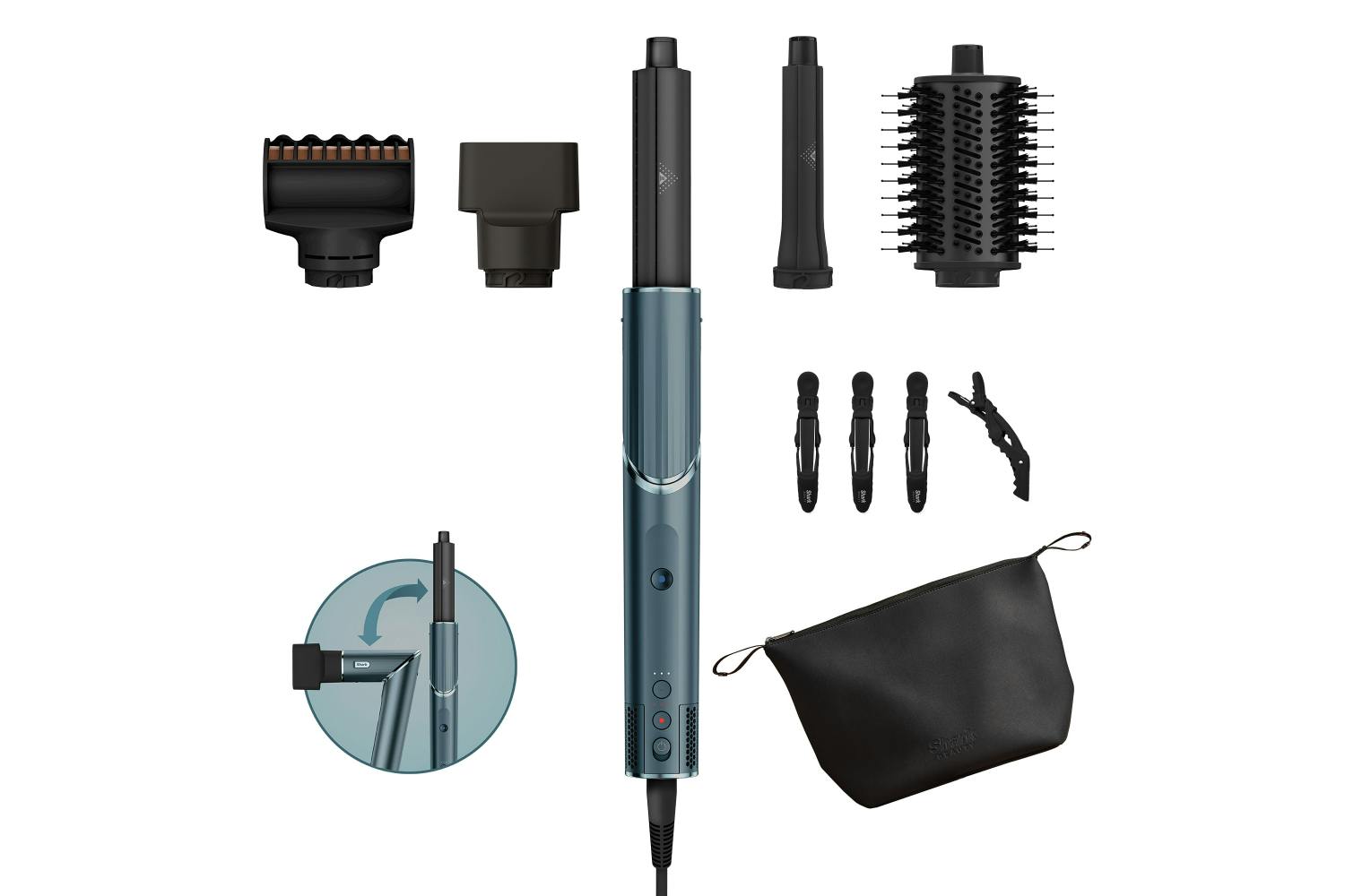 SHARK FlexStyle 5-in-1 Air Styler & Hair Dryer with Storage Case Stone