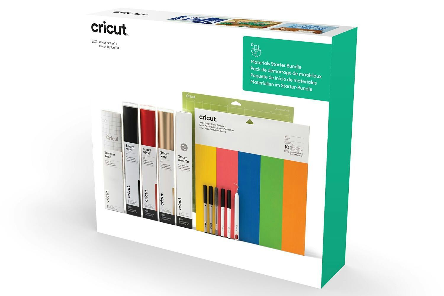 Cricut Explore 3 Cutting Machine with Vinyl and Iron On Bundle