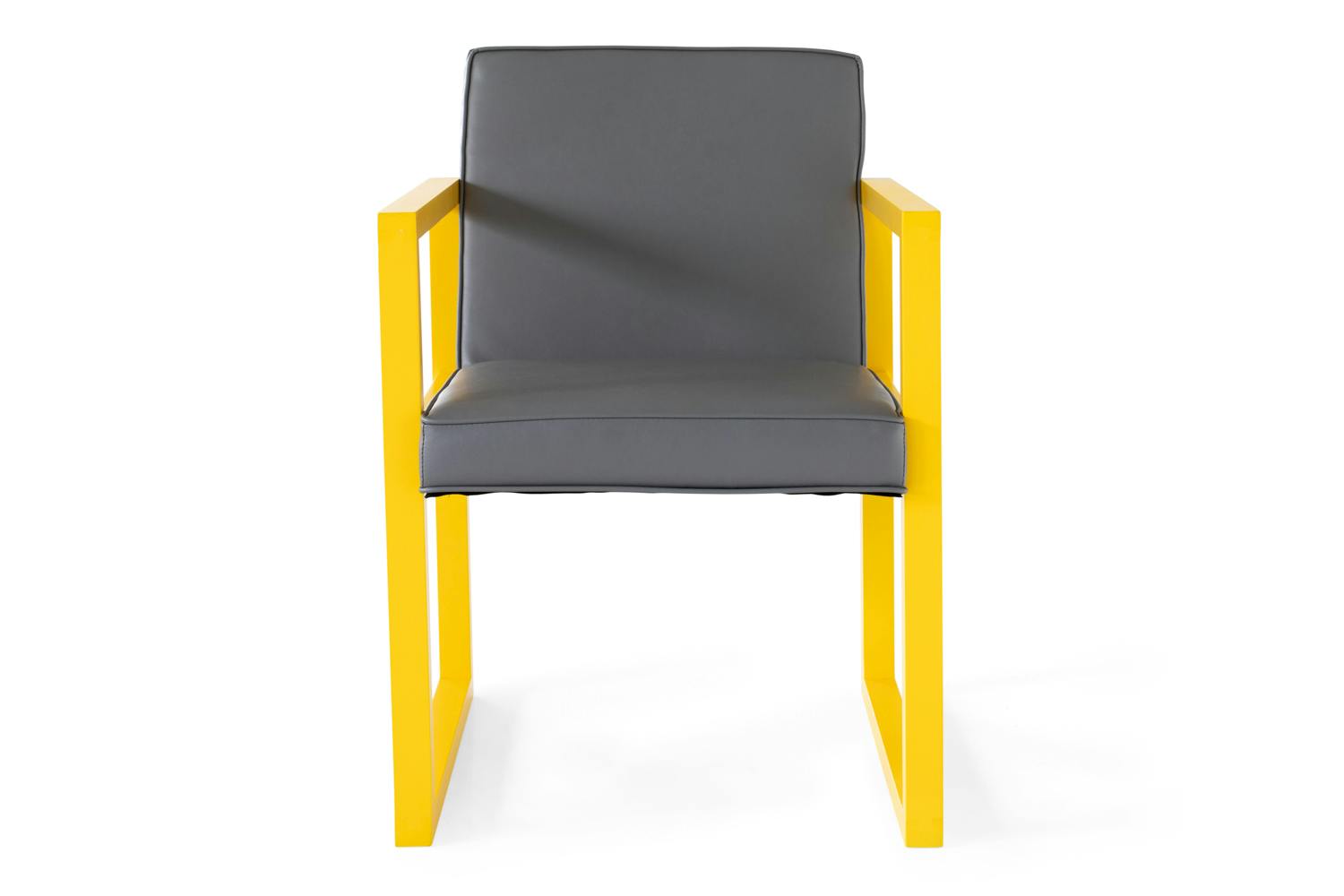 Connect Slim Chair | Yellow & Grey