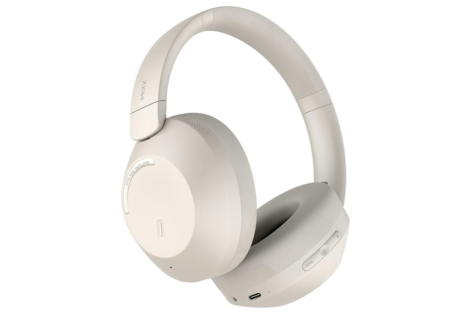 Mixx Streamq C4 Noise Cancelling Over Ear Wireless Headphones | Sand