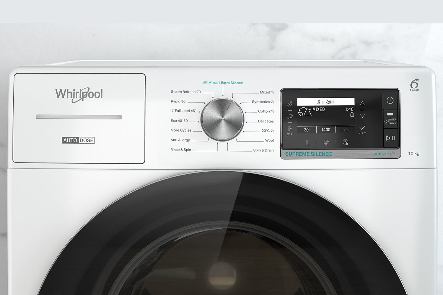 Whirlpool 10kg Freestanding Washing Machine and 9kg Heat Pump Tumble Dryer Bundle Ireland