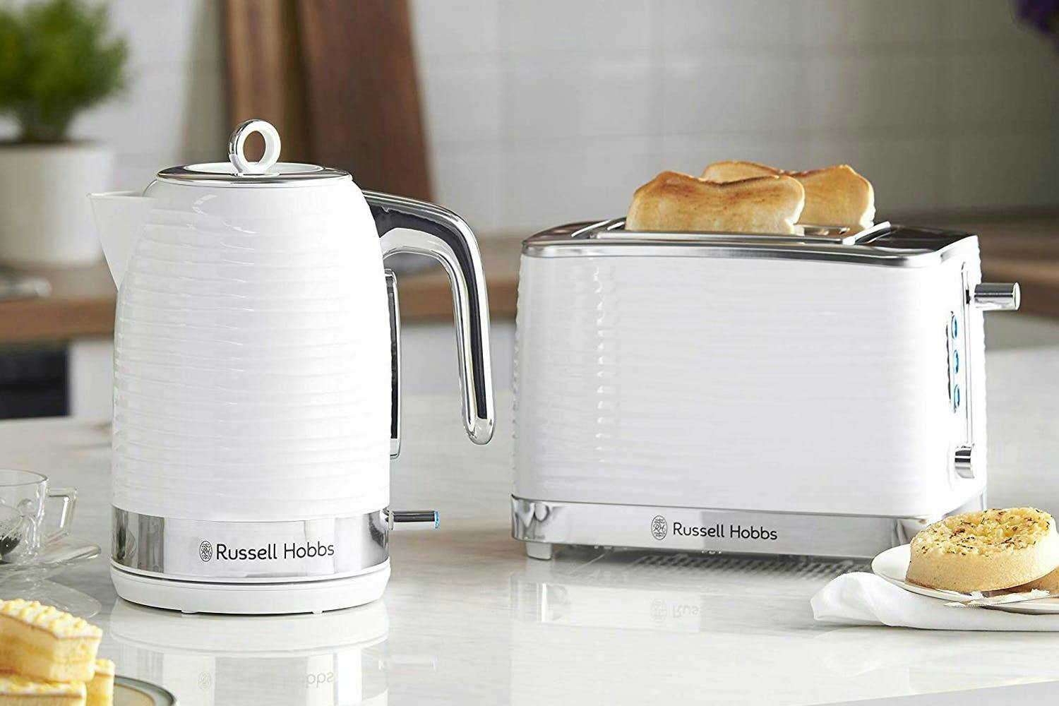 Russell Hobbs Inspire White 2 Slice Toaster