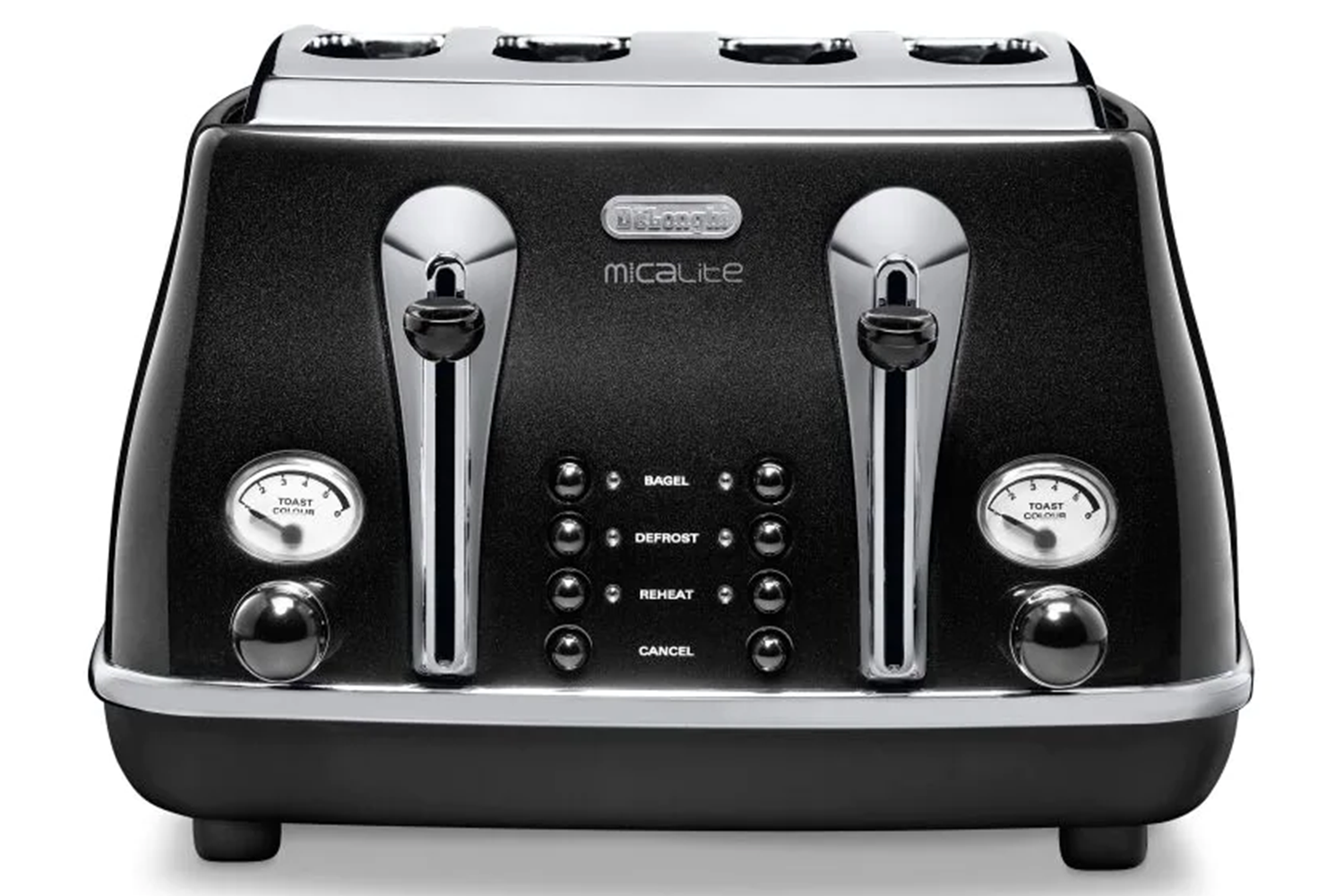 DeLonghi Icona Micalite 4 Slice Toaster CTOM4003.BK Black