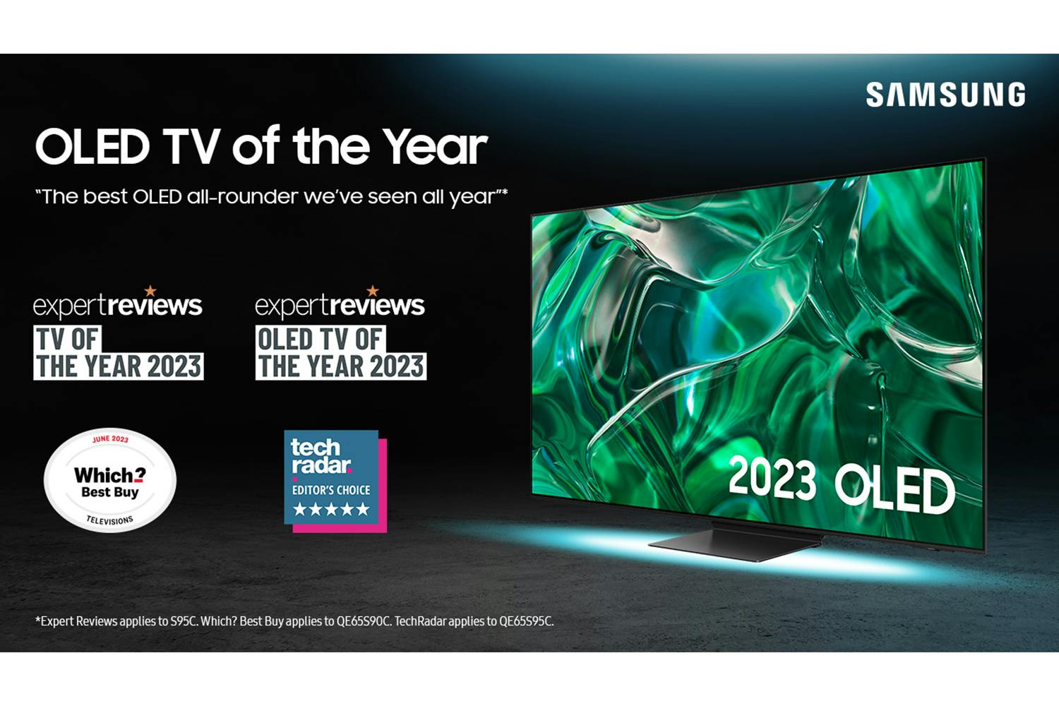 Samsung S95C 55 inch HDR Quantum Dot OLED Smart TV (2023)