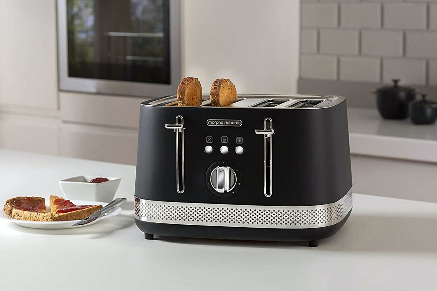 Morphy Richards Illumination 4 Slice Toaster | 248020 | Black