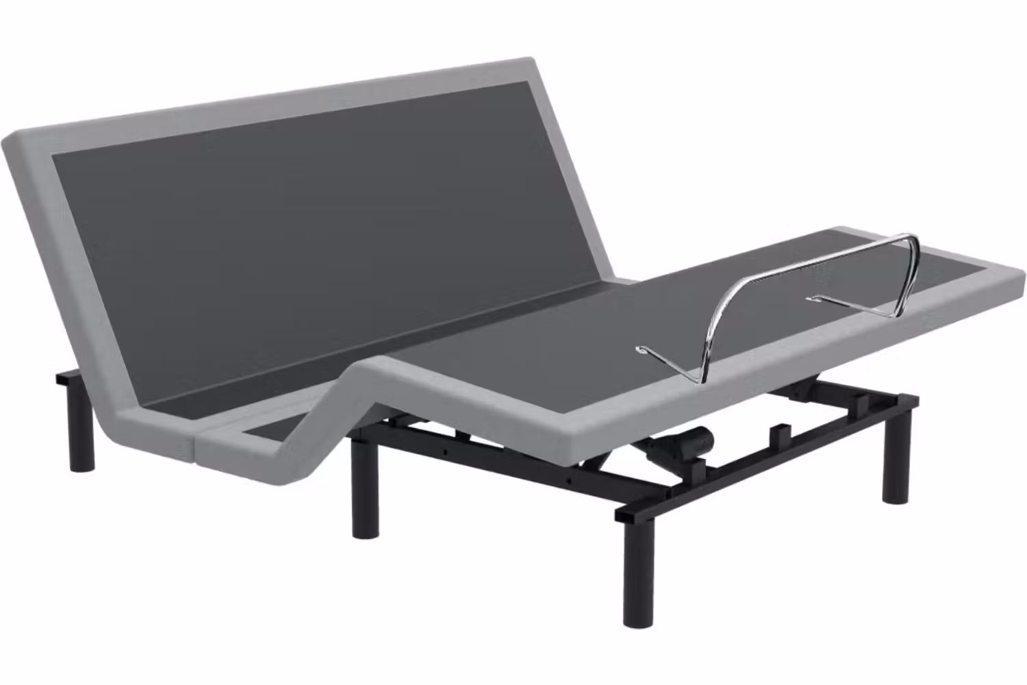 Double adjustable outlet bed frame