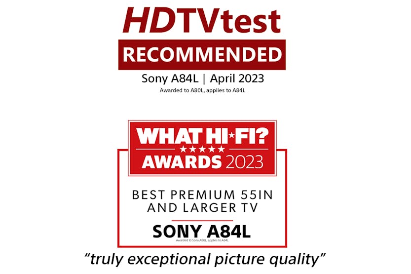 Sony A84L 77" Bravia XR 4K Ultra HD HDR OLED Smart TV (2023) | XR77A84LU