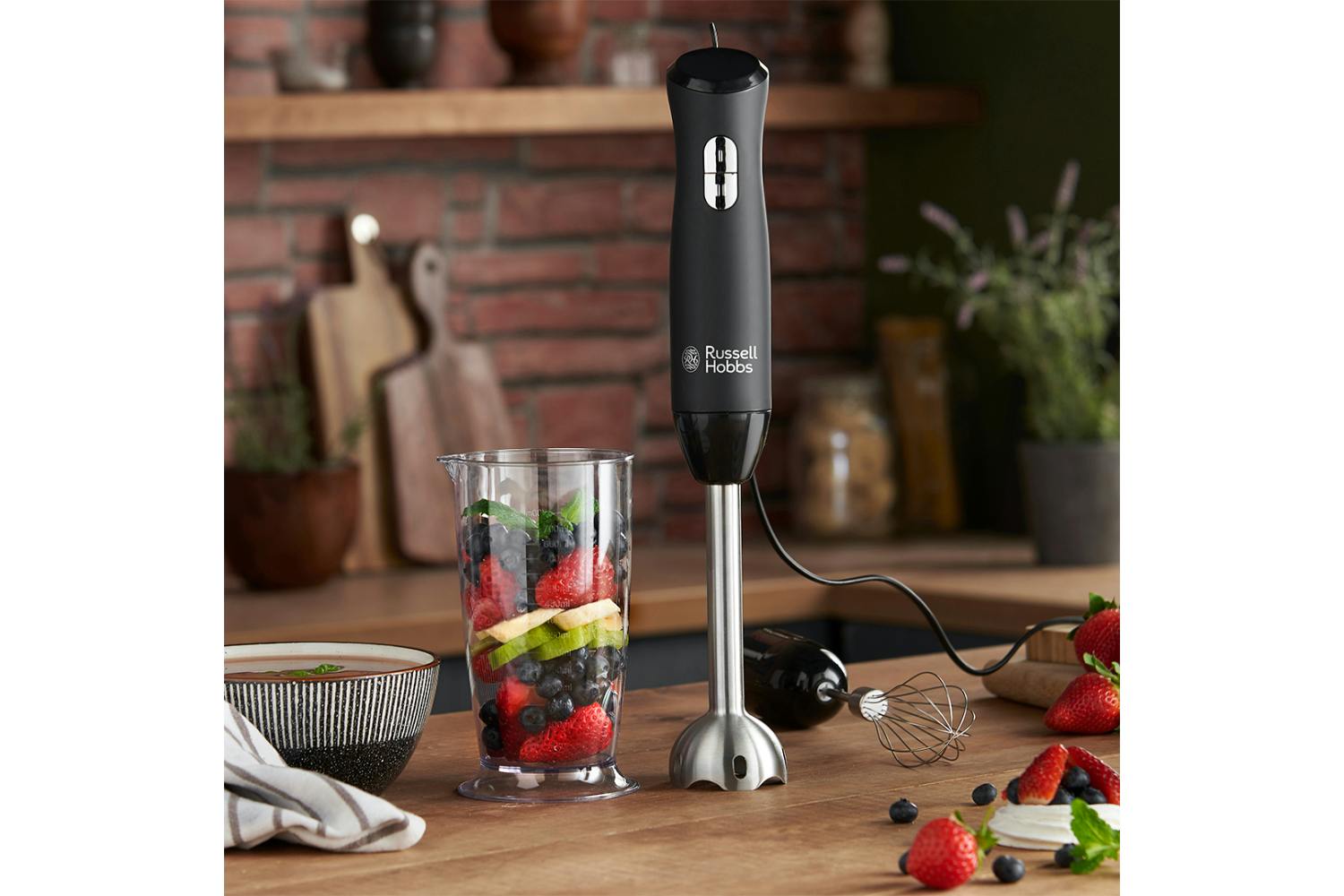 Russell Hobbs Desire 3 in 1 Hand Blender with Electric Whisk & Chopper