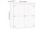 Vidaxl 46362 Garden Tool Shed 163x50x171 Cm Impregnated Pinewood