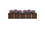 Vidaxl 47058 Garden Raised Bed Galvanised Steel 400x80x45 Cm Brown