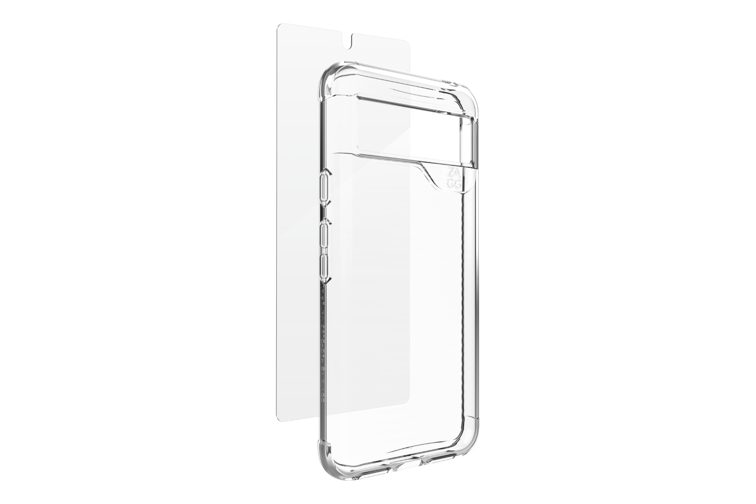 Zagg Luxe for Glass 360 Google Pixel 8 Case Bundle | Clear