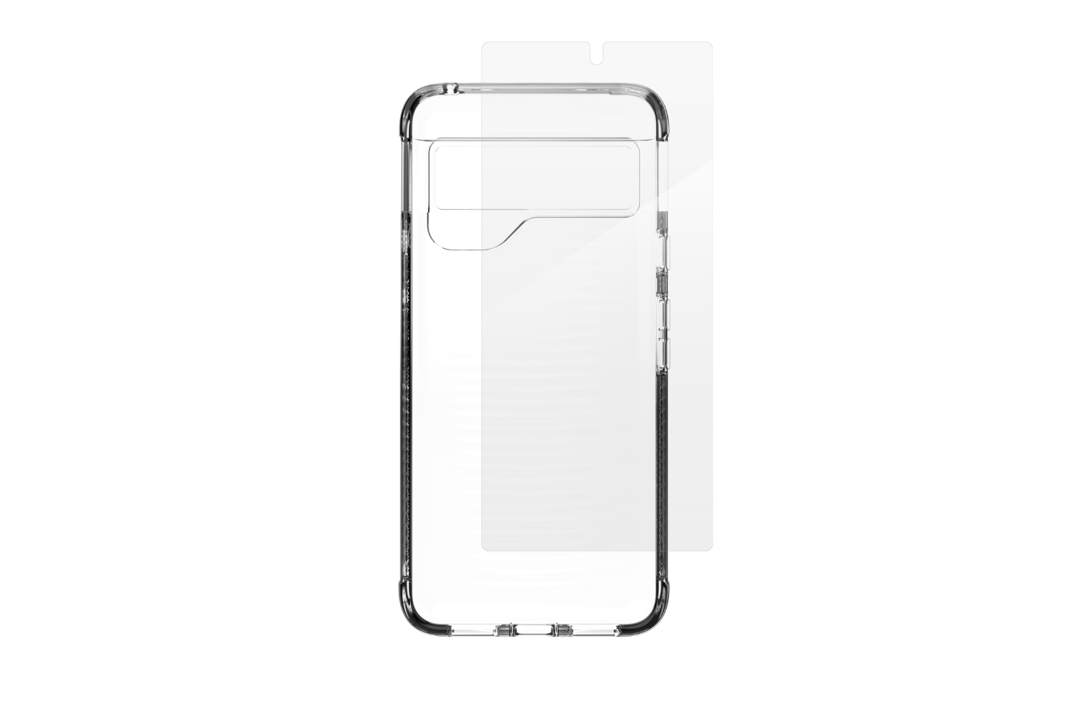Zagg Luxe for Glass 360 Google Pixel 8 Case Bundle | Clear