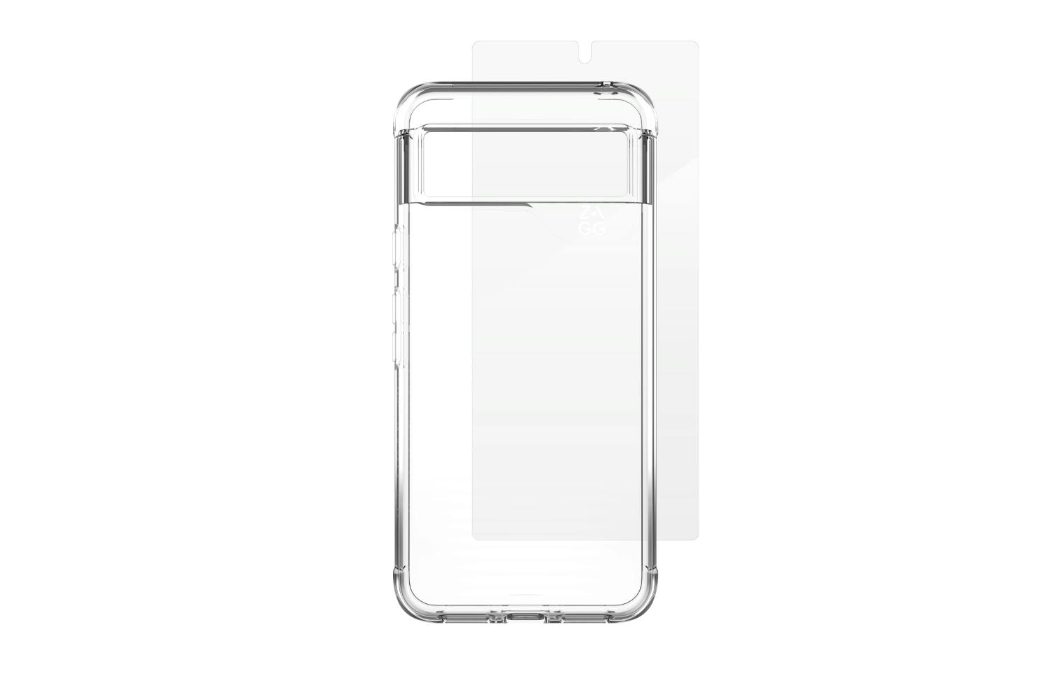 Zagg Luxe for Glass 360 Google Pixel 8 Case Bundle | Clear