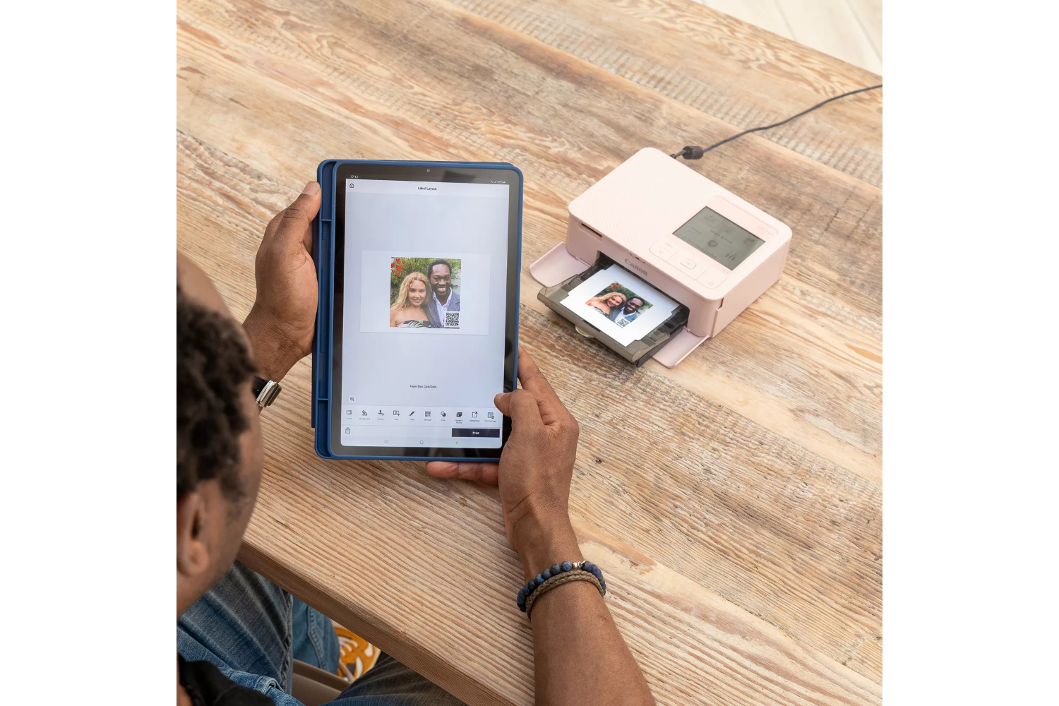 Canon Selphy CP1500 Portable Photo Printer | Pink