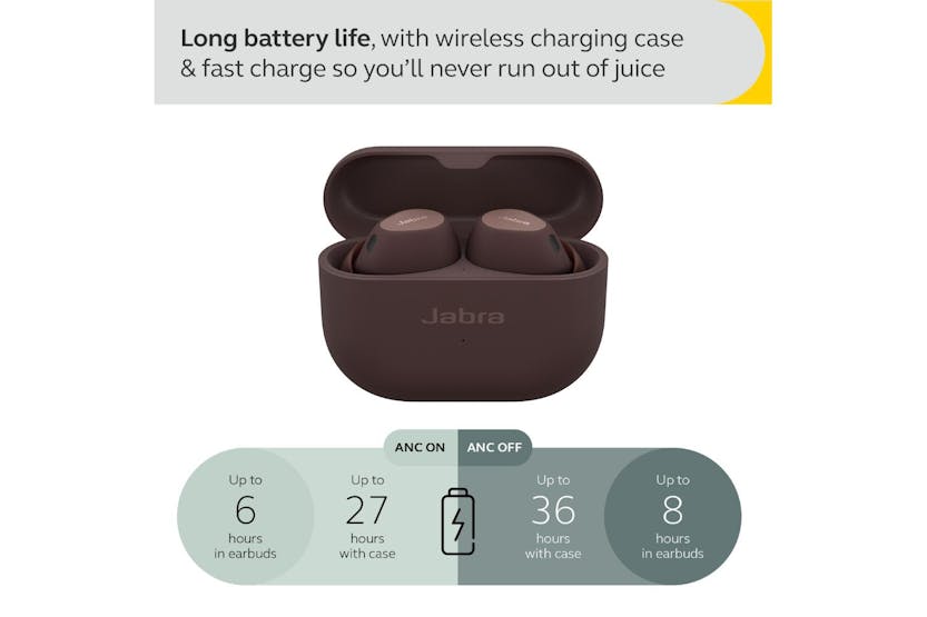 Jabra Elite 10 Wireless In-Ear Earbuds | Cocoa