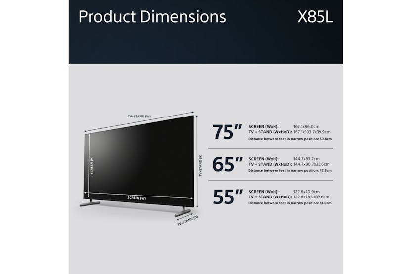 Sony BRAVIA KD55X85L 55 Full Array LED UltraHD 4K HDR10