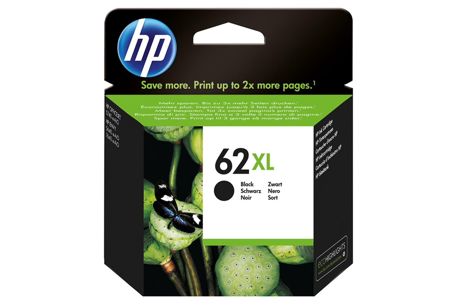 HP 62XL Black Ink