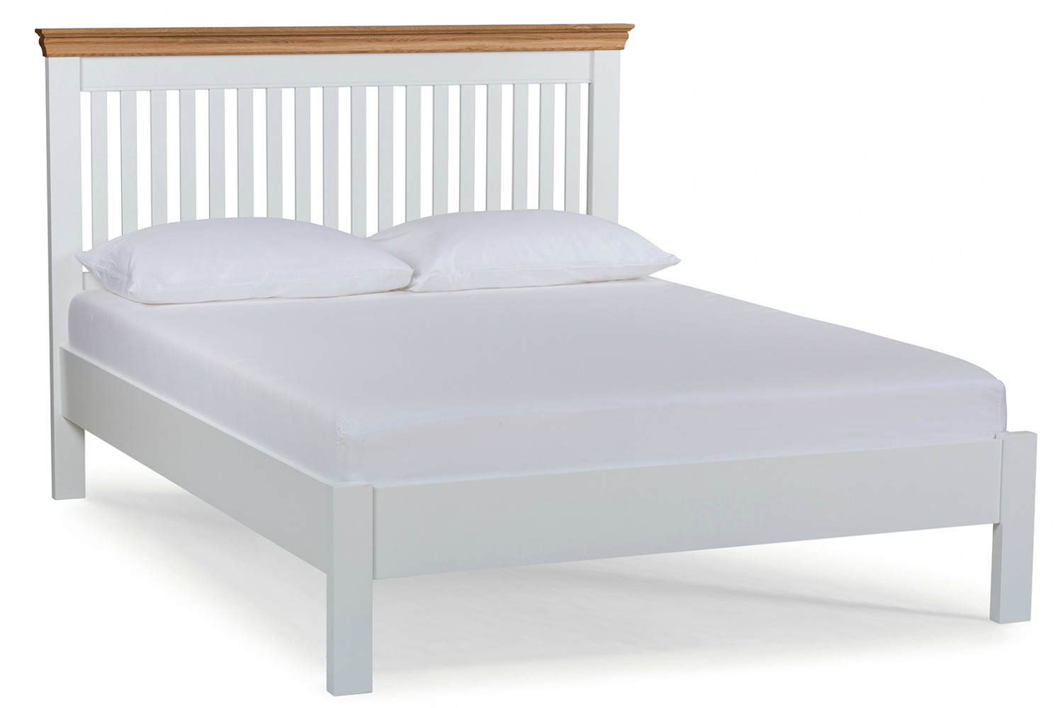 Cheap White Bed Frames Double Serene Nice 4ft6 Double White Metal Bed