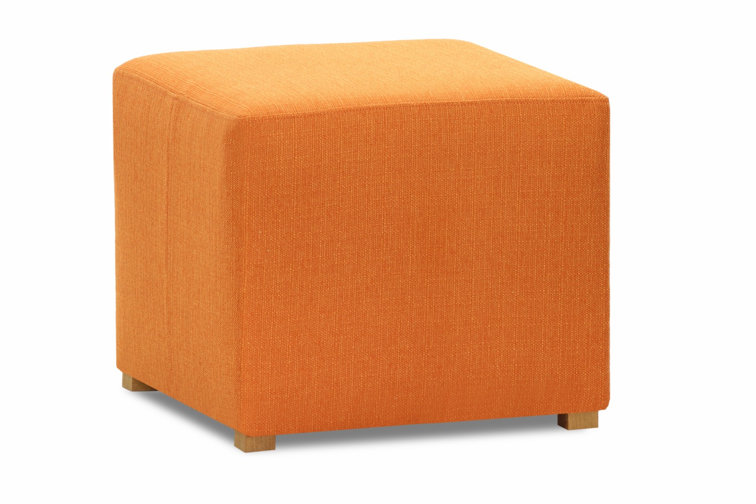 Pufa Bedroom Stool Cube | Portland Orange