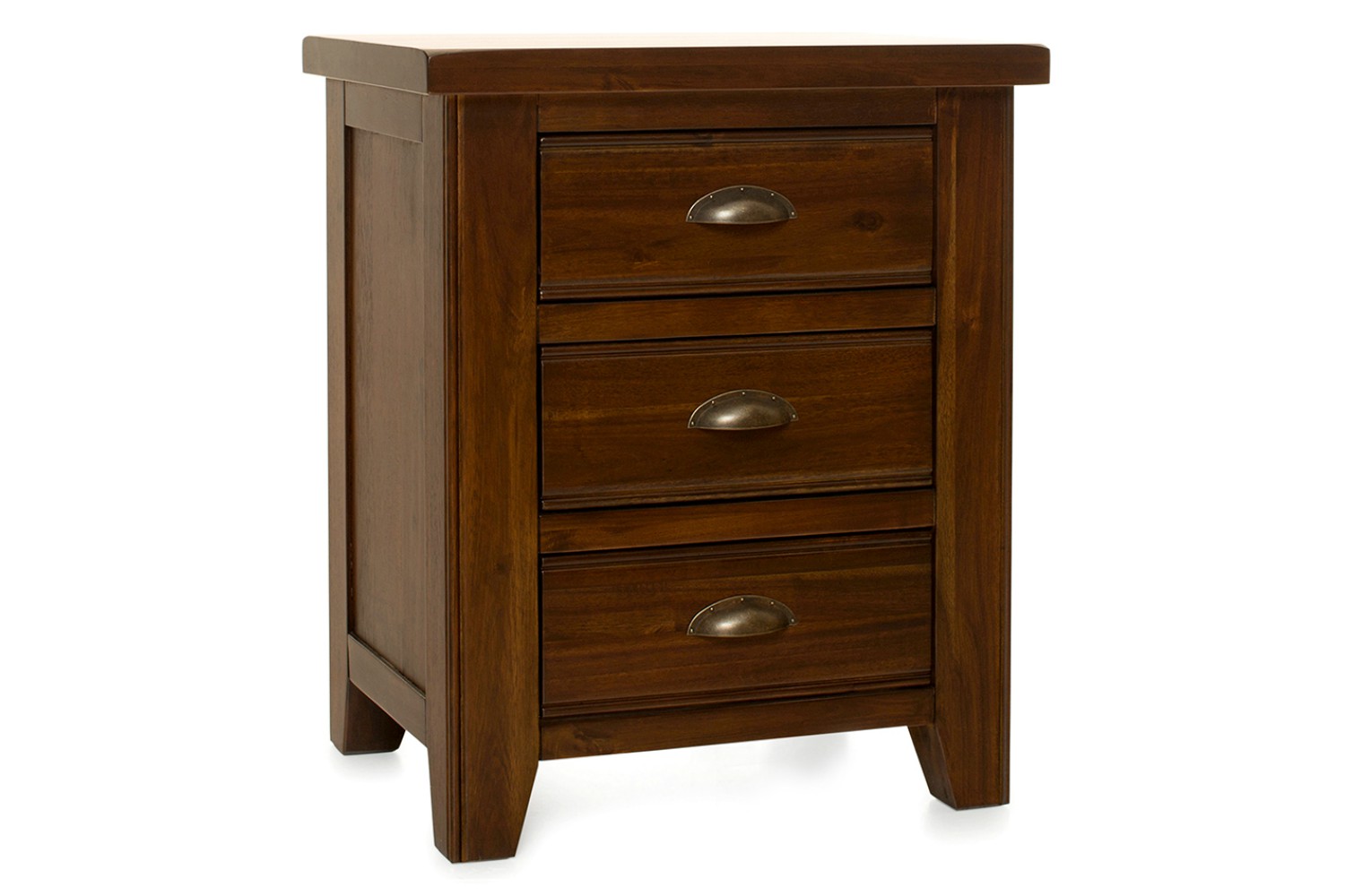 Wellington BedsideWalnut 3 Drawers Ireland