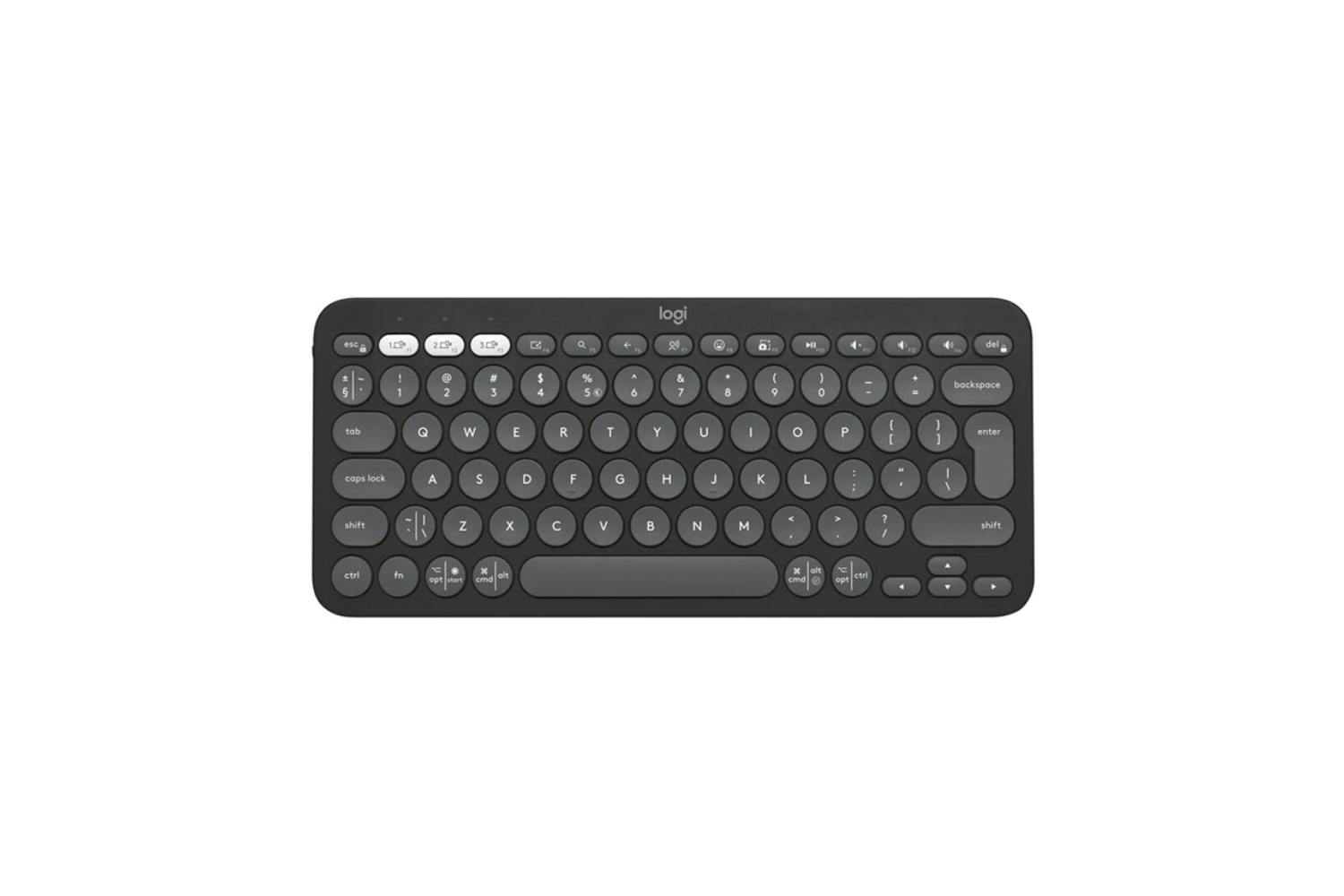 Logitech Pebble Keys 2 K380s Wireless Keyboard | Graphite