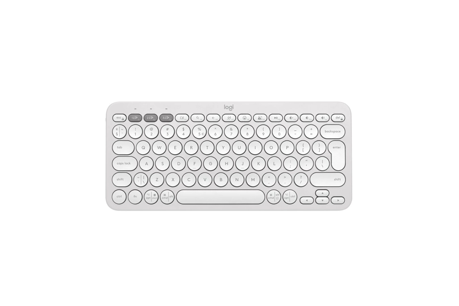 Logitech Pebble Keys 2 K380s Wireless Keyboard | White