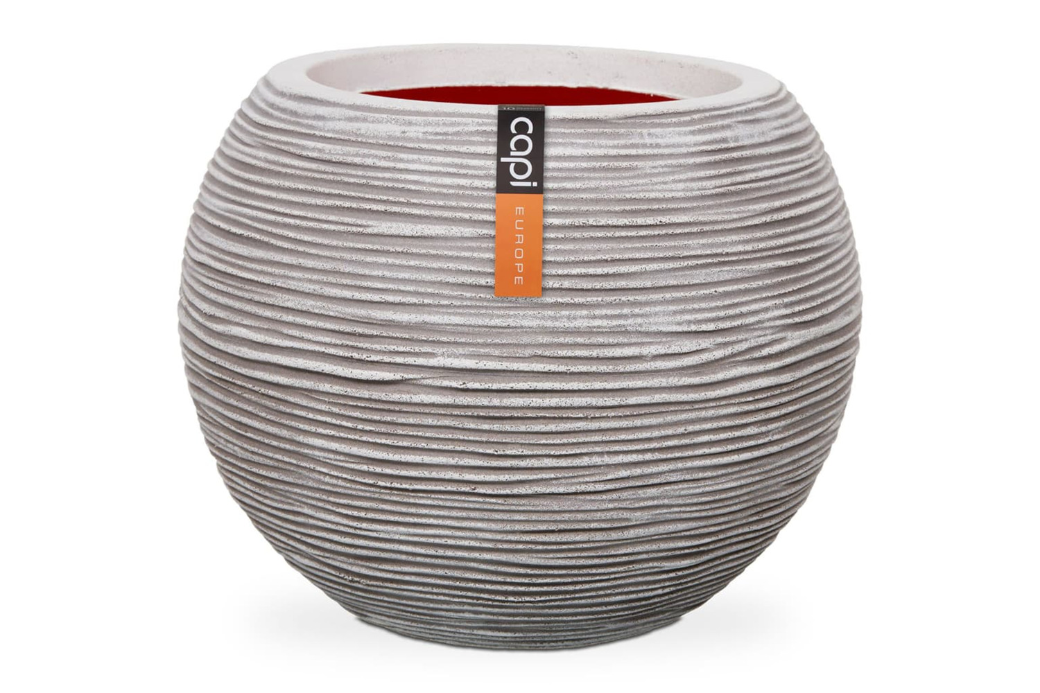 Capi 424219 Vase Nature Rib Ball 40x32 Cm Ivory Kofi270