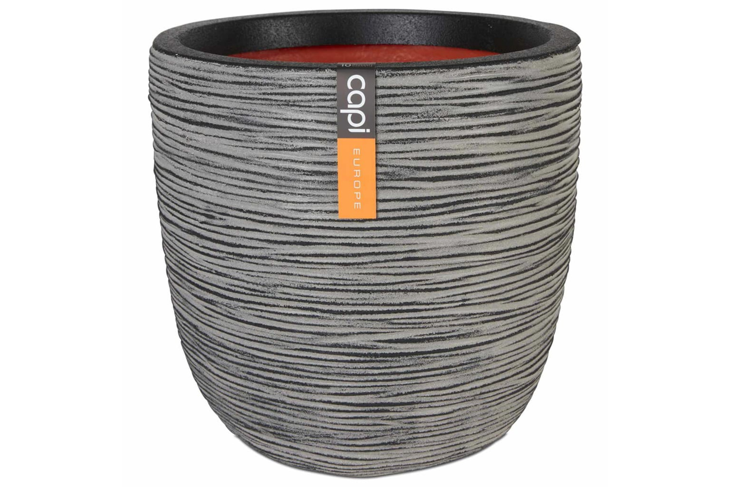 Capi 424242 Egg Planter Nature Rib 35x34 Cm Anthracite Kofz932